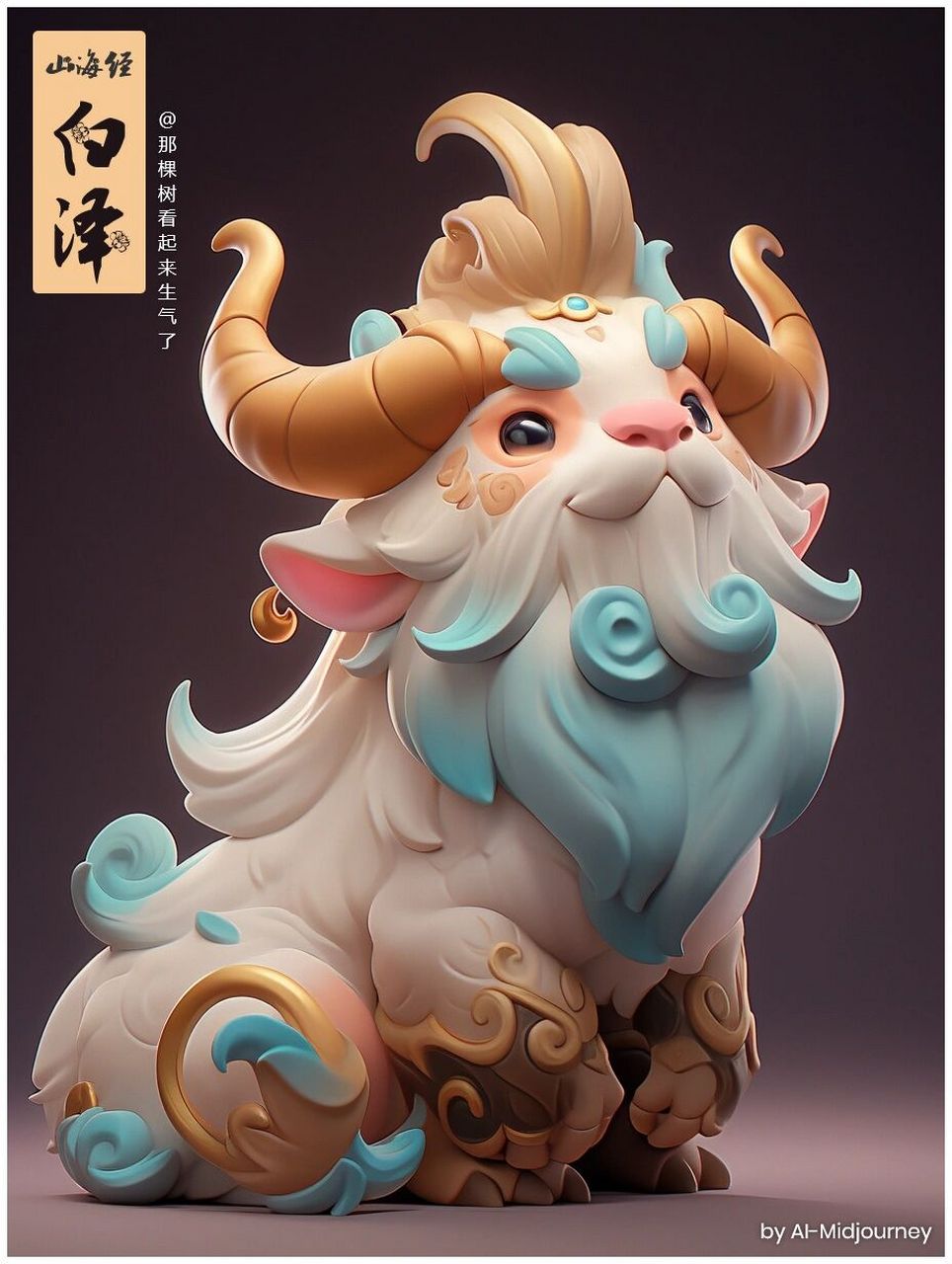 ai山海经白泽尝试 白泽,中国古代神话中的瑞兽.