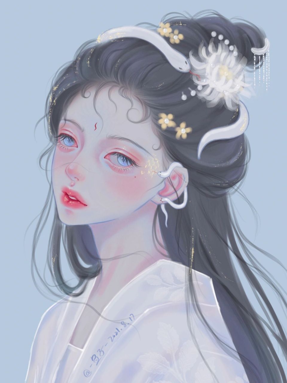 十二生肖拟人/白蛇/古风闺蜜头像 由于上篇蛇蛇大家都说像小青 建议出