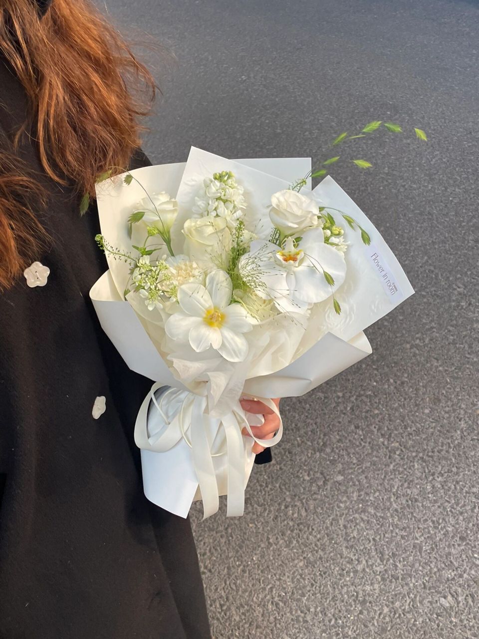 清新脱俗的白色系花束|广州花店