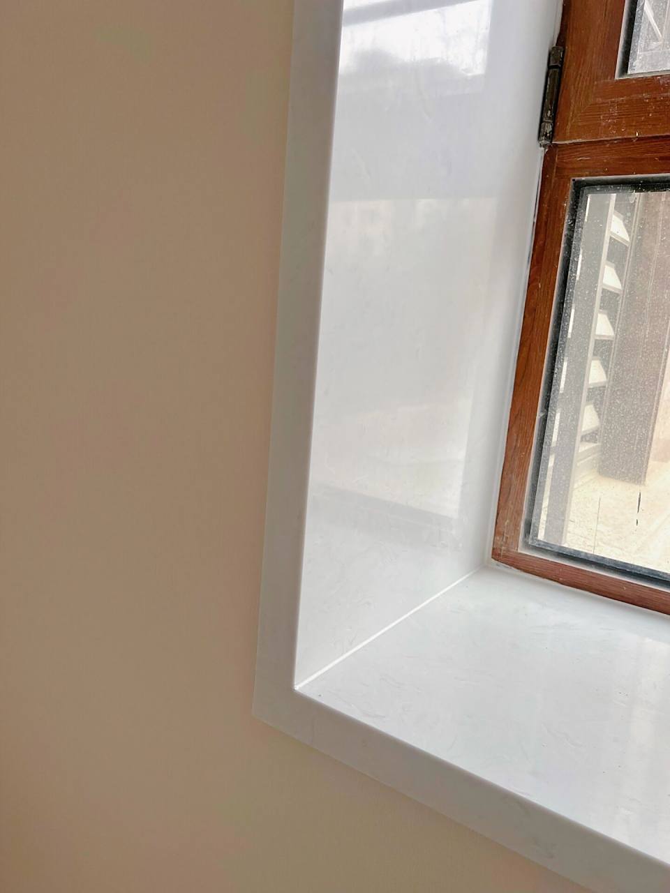 极简风格超爱的大理石窗台包口 四四方方,平平整整,干干净净.