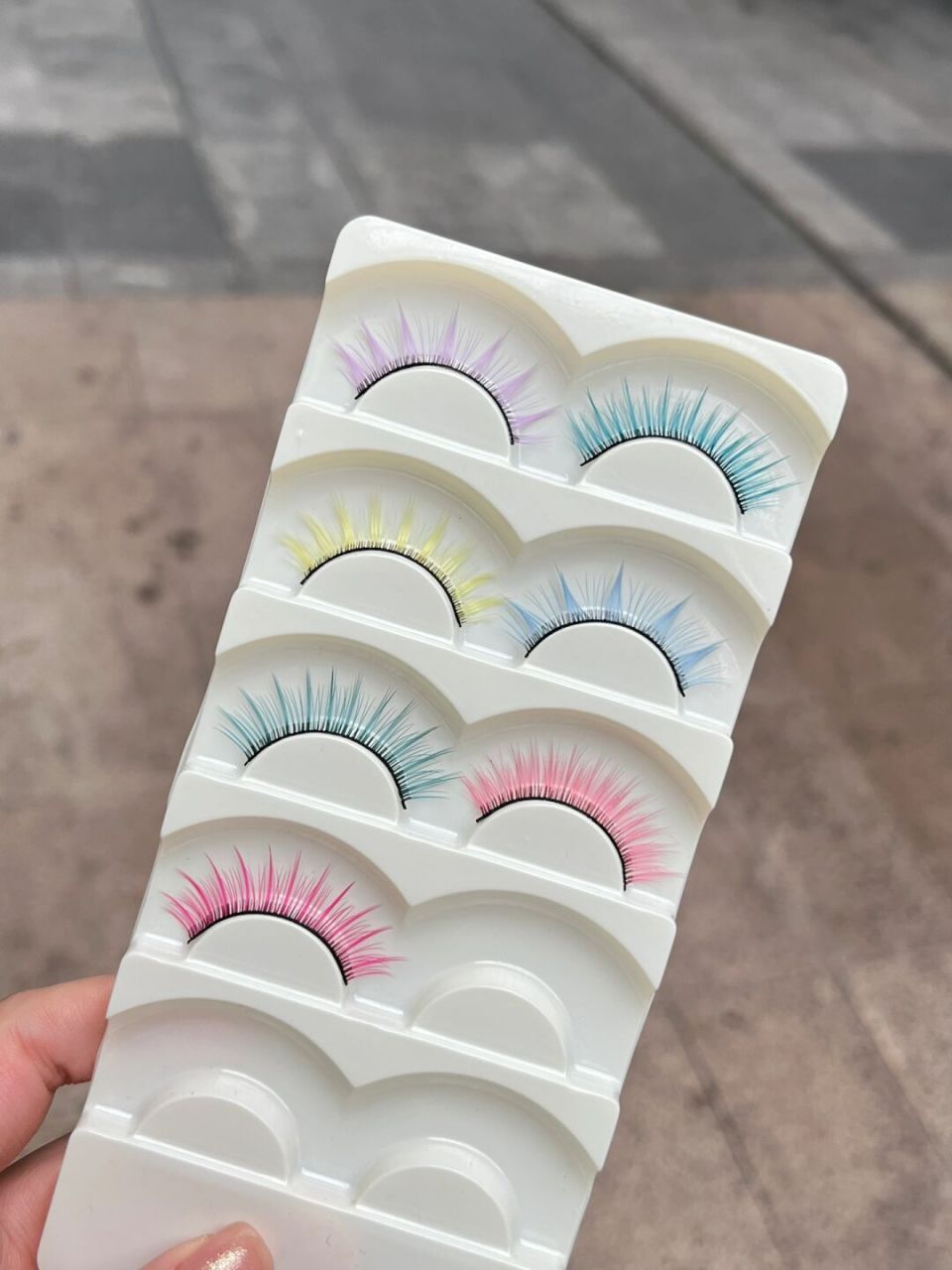 有没有觉的很可爱彩色睫毛打板 #哈尔滨美睫培训# #婷睫睫美睫课程