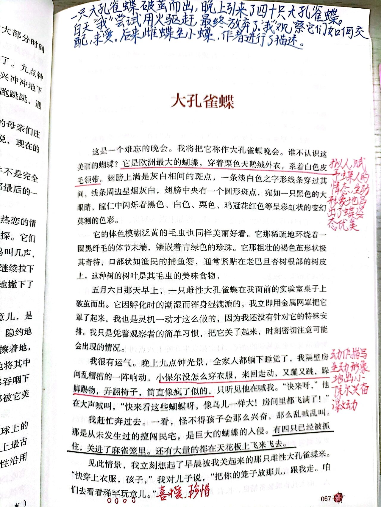 《昆虫记》7到9章批注