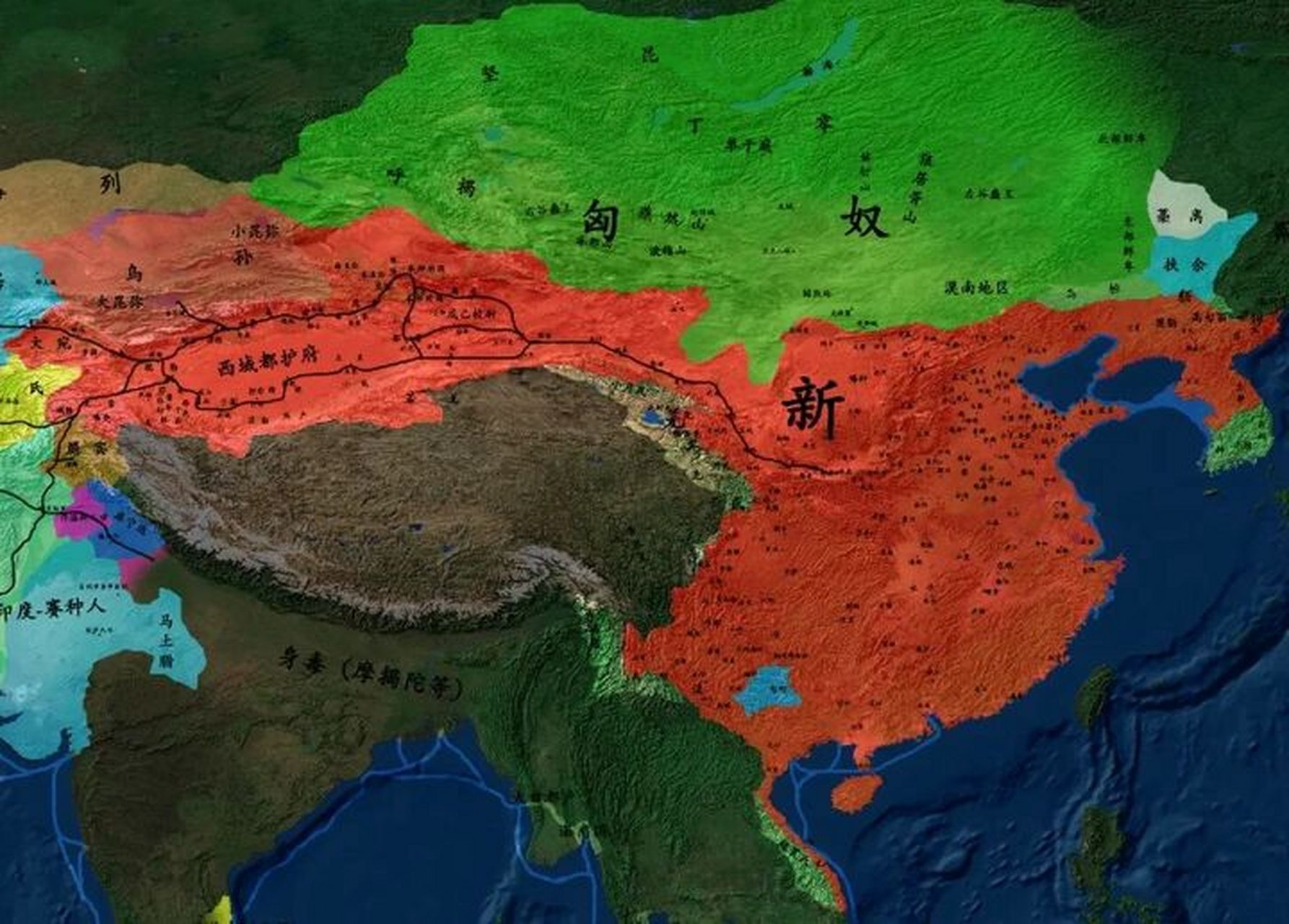 版图:短暂的王朝 #历史# #新