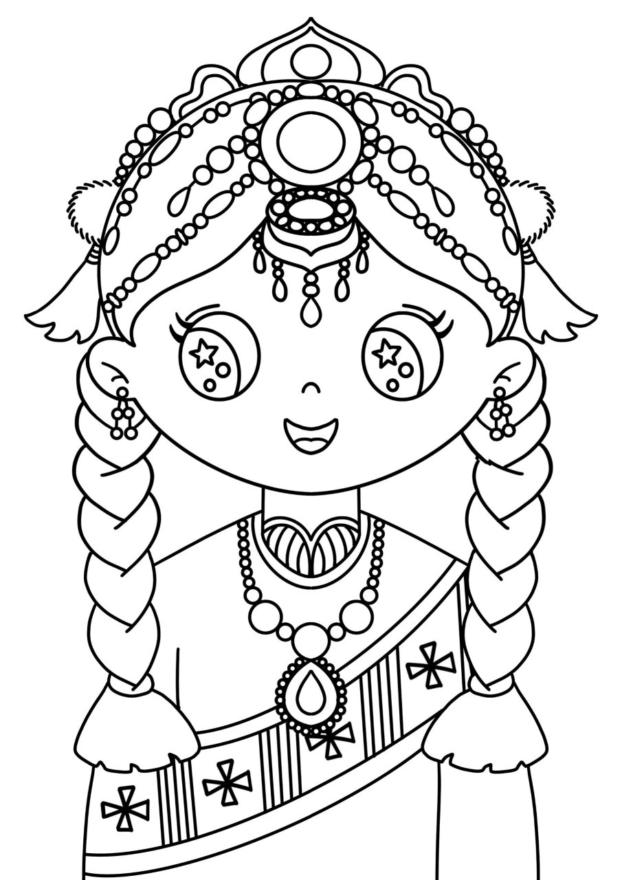 儿童画/《藏族女孩》/儿童创意美术 画种:儿童画 年龄:5~8岁儿童 材料