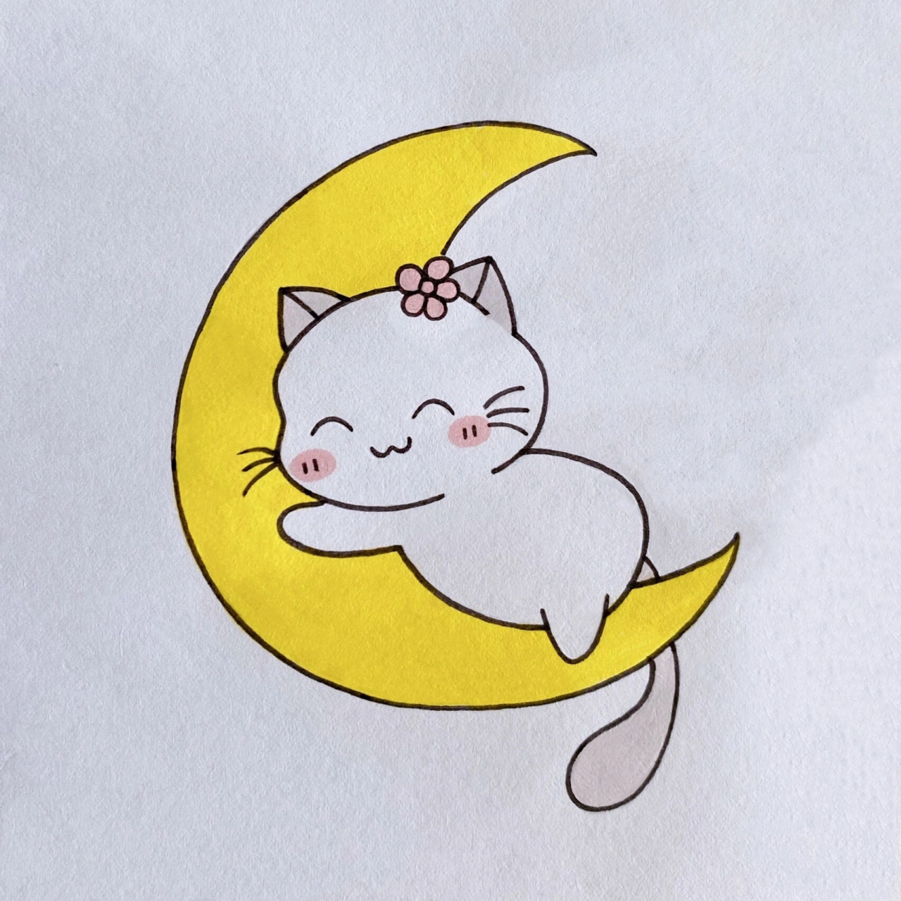 小猫咪简笔画教程