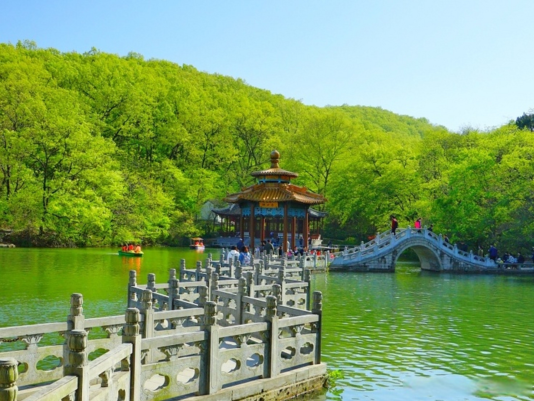 晚安# #醉美滁州# 【滁州·琅琊山旅游区 】 雨后的琅琊山,是"温文