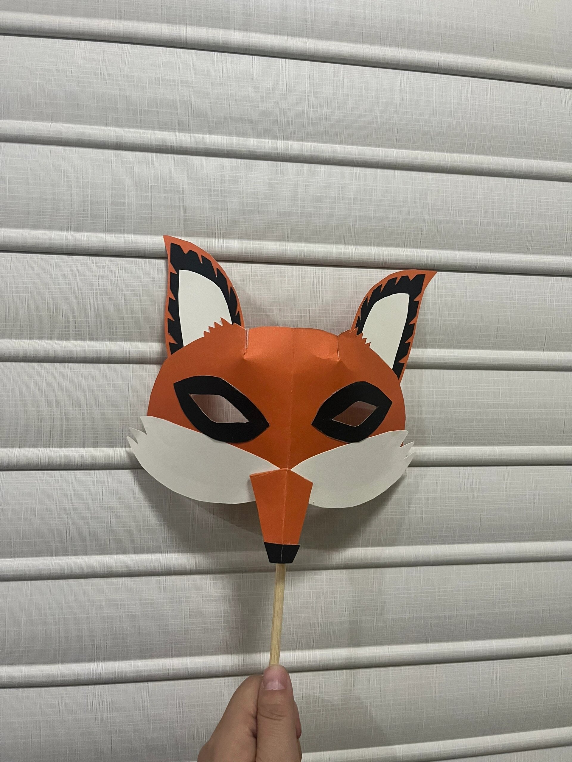 狐狸面具,享受做手工