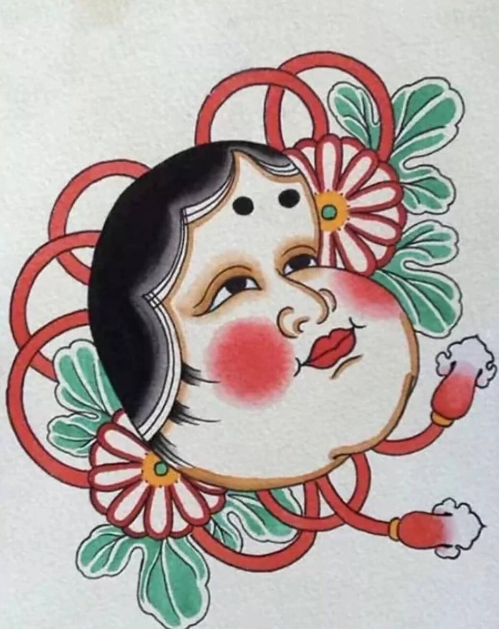 阿多福纹身手稿 日式老传统小图,阿多福纹身手稿