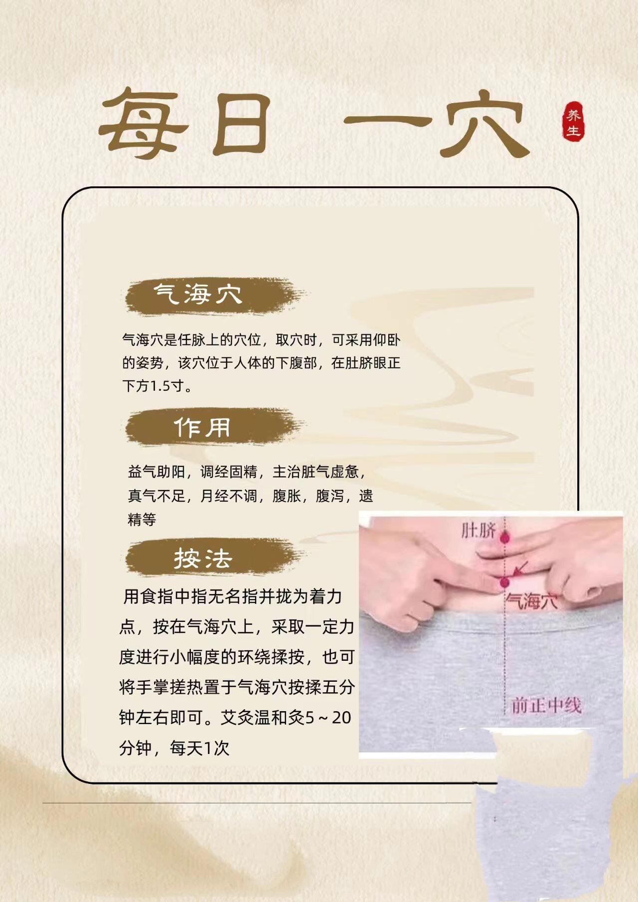 每日一穴:气海穴