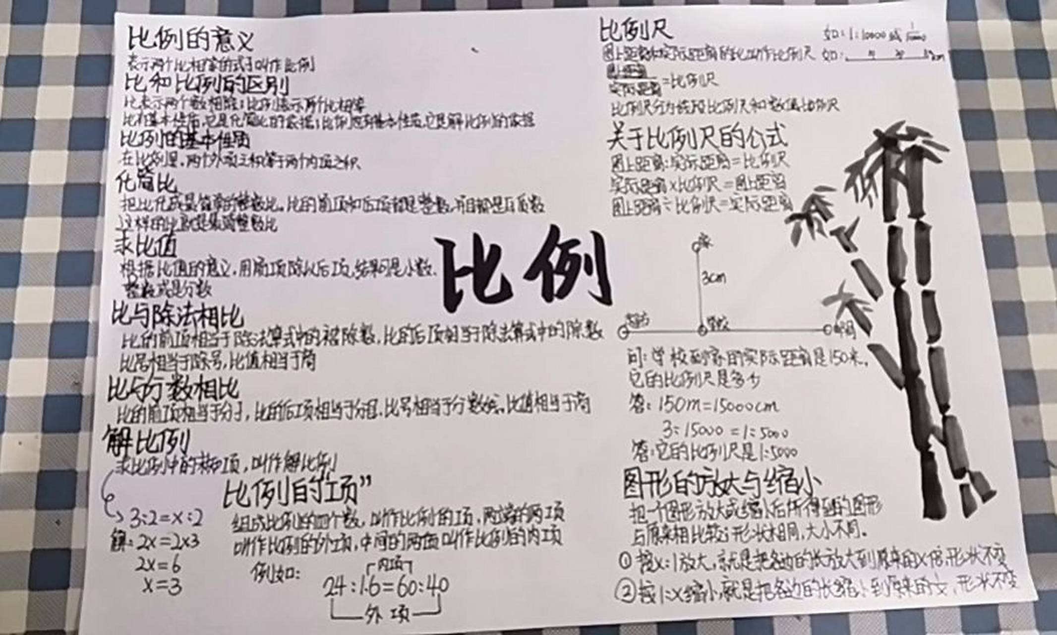 比例手抄报 比例手抄报
