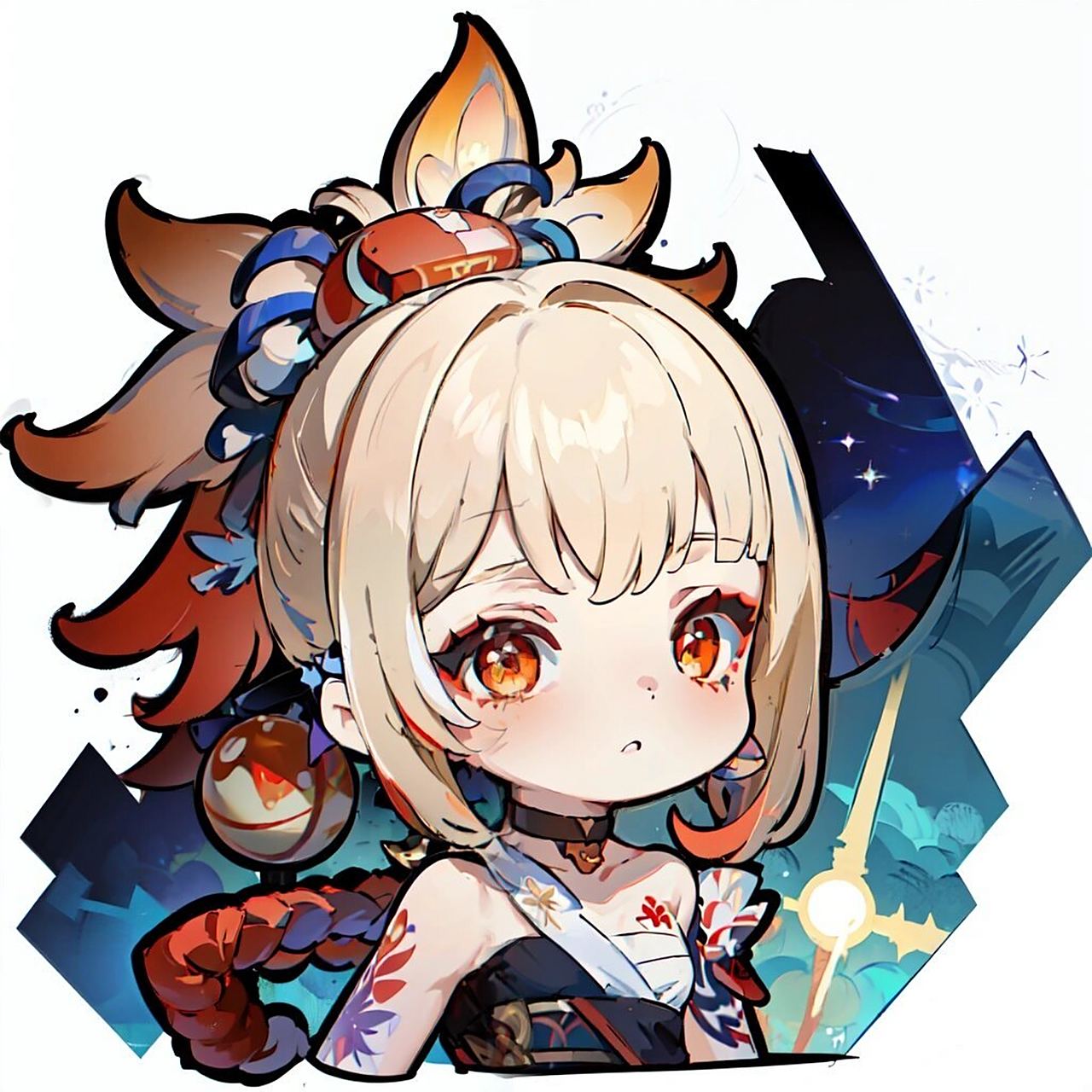 原神头像系列:宵宫 第二弹,火花一般的女孩子太可爱辣