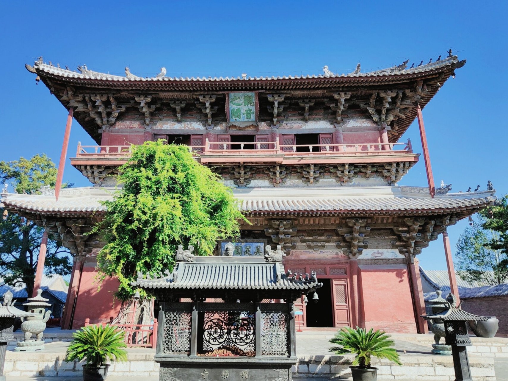 古建筑   独乐寺-白塔寺半日游落于天津市蓟州区, 座寺庙叫独乐寺,又