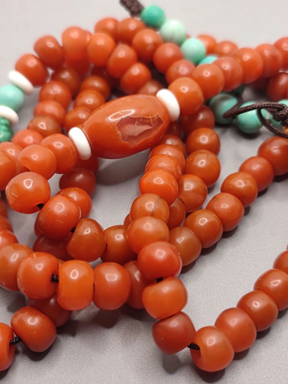 老甘南南红 类型:西藏珠饰 tibetan dzi beads 品名:南红玛瑙和糖色