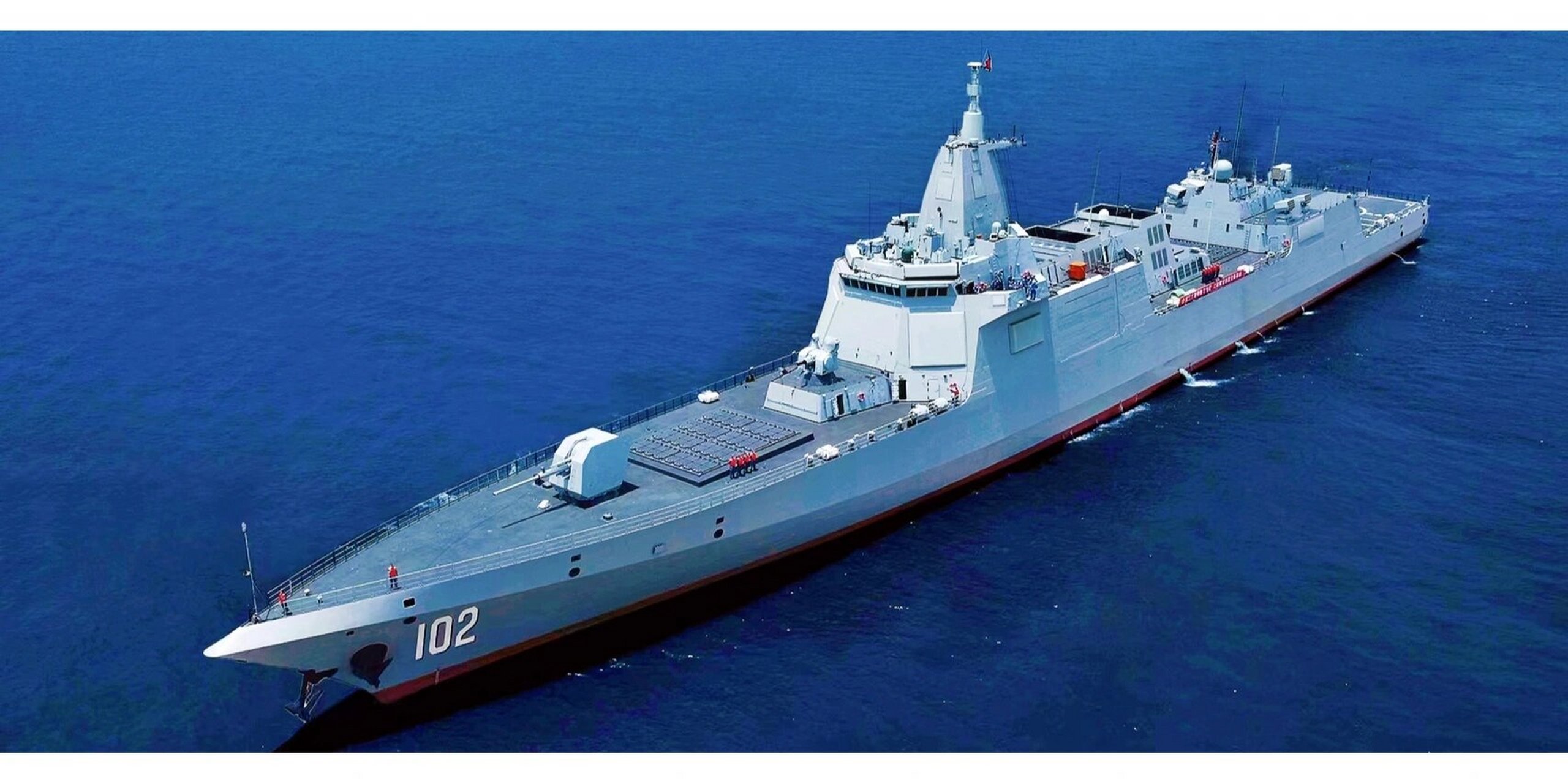 055蓝星驱逐舰颜值的天花板 055蓝星驱逐舰颜值的天花板