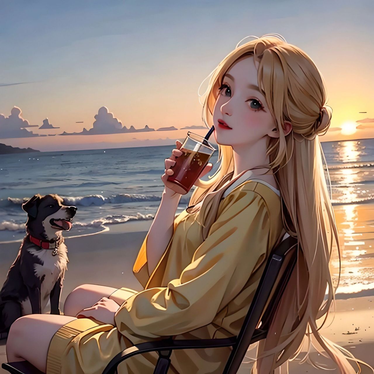 动漫头像|忧郁女头像 一醉,是否能解千愁