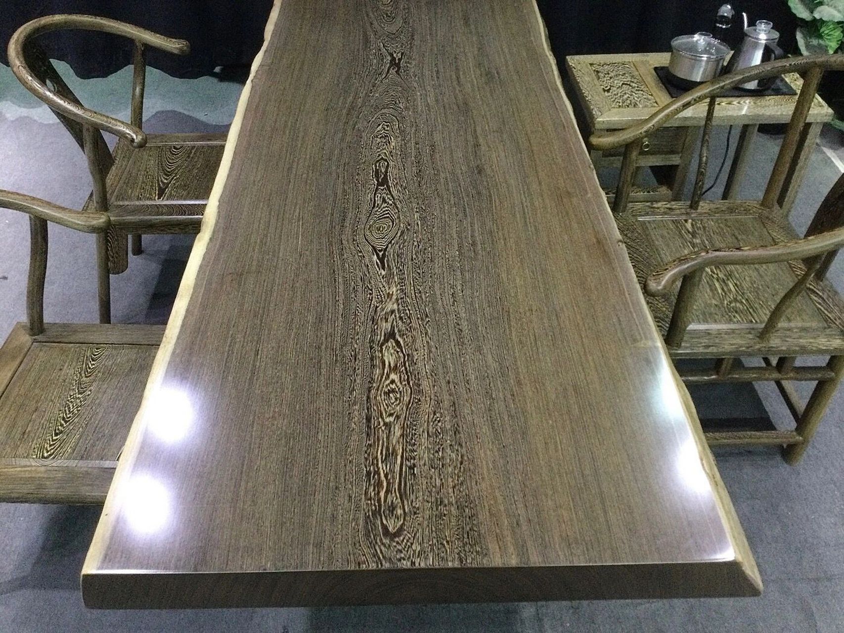 上新9056809215现货鸡翅木实木大板 倒盖自然 上新90568092