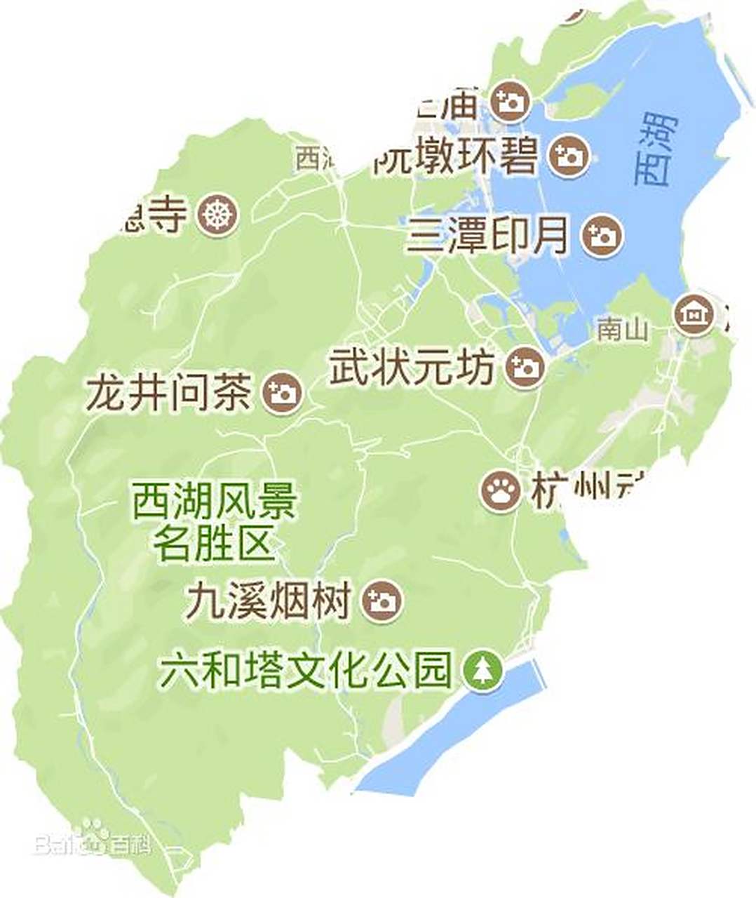 杭州的西湖区挺奇怪的,它管不到西湖,下辖的灵隐街道管不到灵隐景区