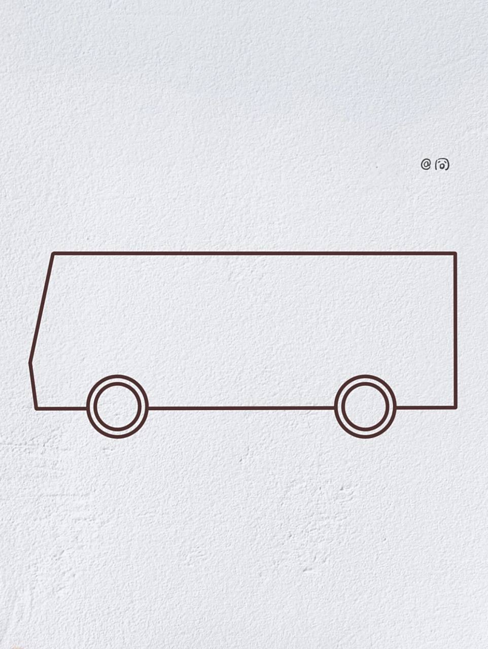 公交车简笔画(内附过程图)   #      公交车简笔画(内附过程图)