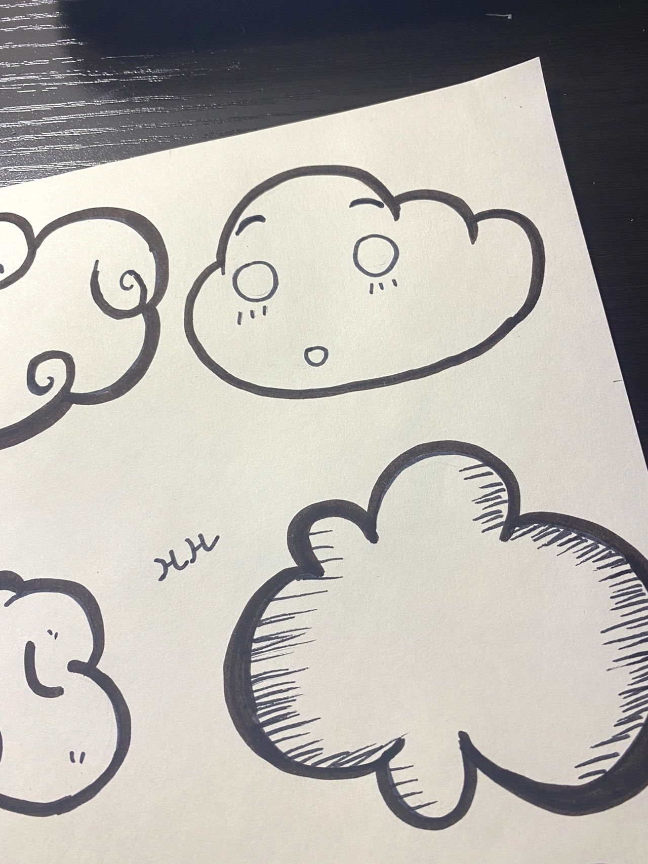 简笔画:可爱云朵