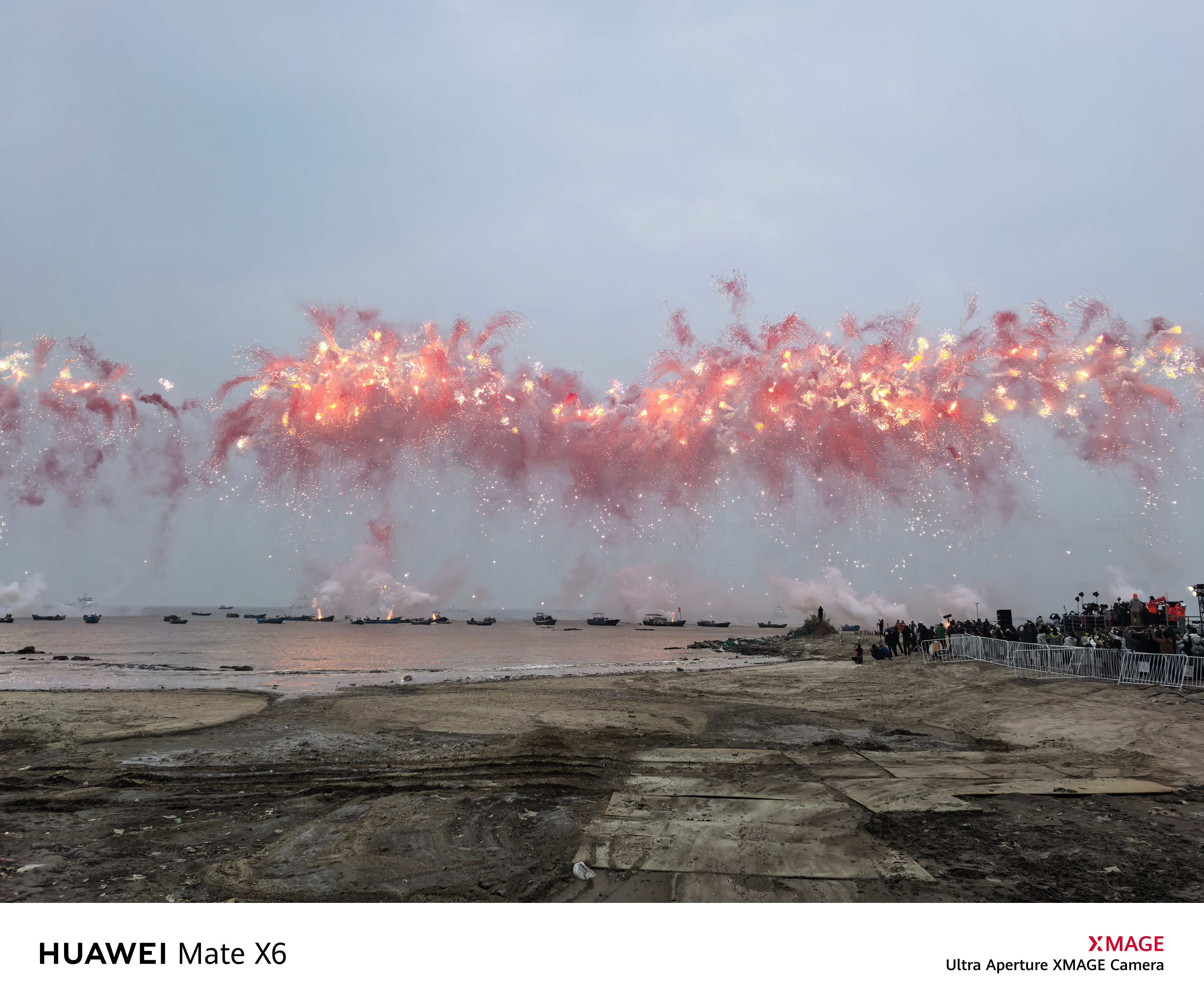 还原蔡国强红帆烟花秀最美色彩# #蔡国强白日焰火照片有多美#泉州的