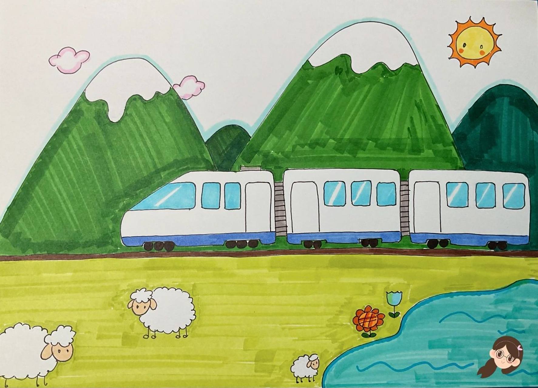 小火车嘟嘟嘟06儿童简笔画儿创高铁09 小火车嘟嘟嘟06儿童简笔