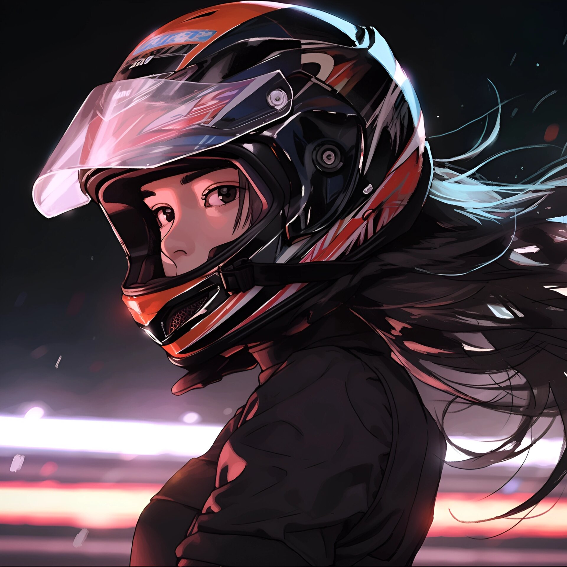 旧漫头像丨机车少女