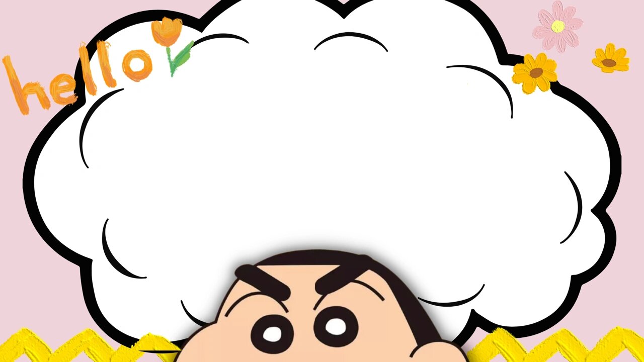 『蜡笔小新』ppt模版 蜡笔小新系列ppt模版,背景图 (原创)