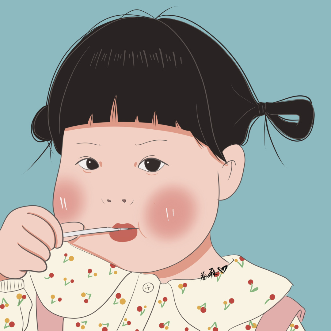 头像小女孩手绘可爱呆萌头像小女孩吃糖的头像女吃糖图片可爱吃糖图片