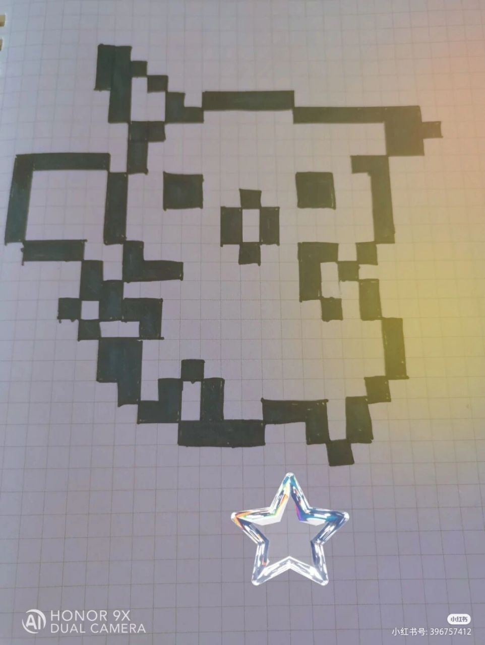 方格本绘画 方格本绘画