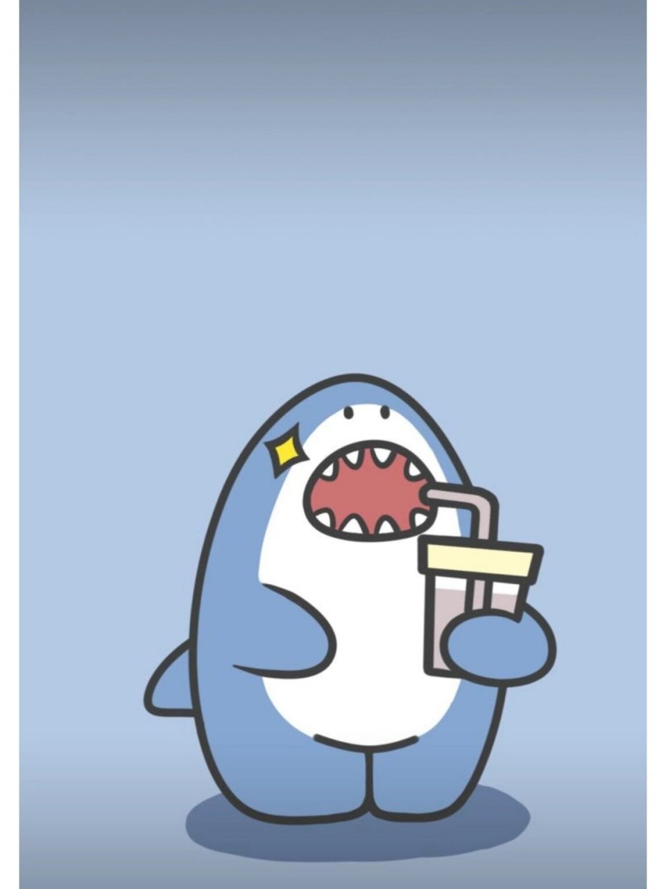 小鲨鱼壁纸① 吃货小鲨鱼壁纸①