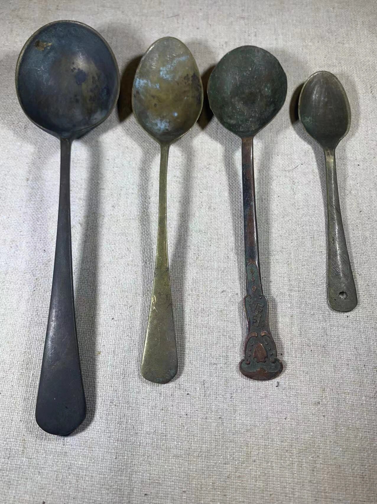 古董古玩收藏杂项清代铜器勺子铜.@人间朝于暮的动态