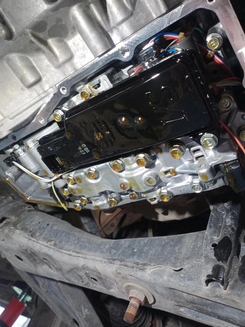 本田crv,cvt变速箱5万公里保养,更换变速箱油,变速箱大滤芯,小滤芯,油