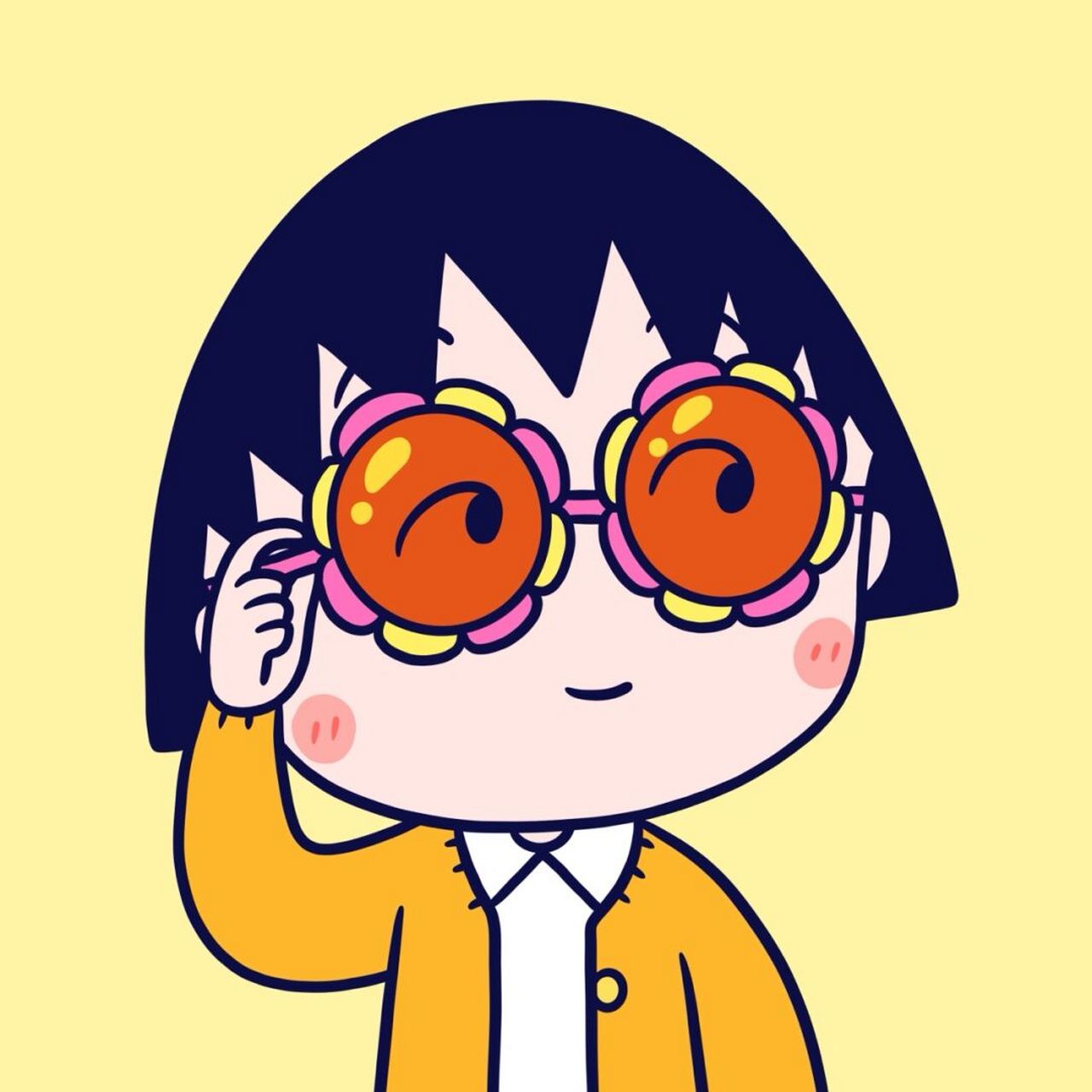 我总不能永远这样会完蛋 #樱桃小丸子# #手绘头像# #卡通头像# 感觉这
