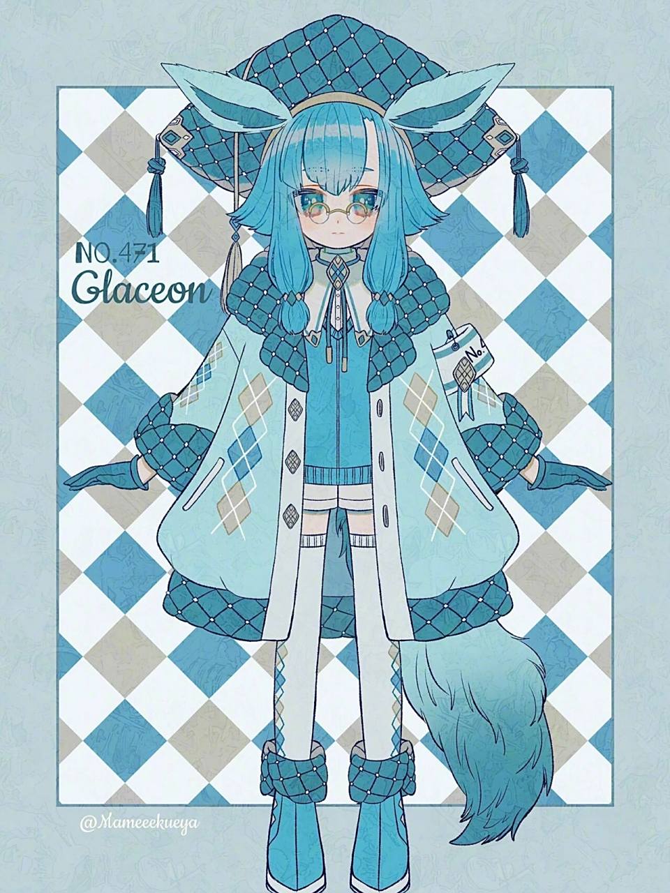 画师 なるまめ 万物皆可拟人化,宝可梦精灵也不例外,你能认出多少 ??