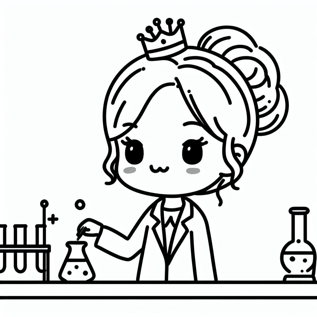 给女儿的涂色简笔画