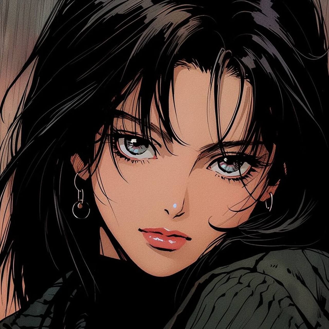 旧漫头像丨御姐之选,风华绝代丨第四集 ai绘画分享~雨墨独秀气自华,淡