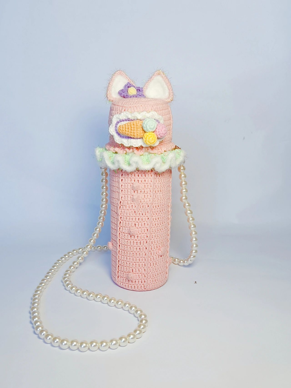 钩针编织水杯套,套住幸福一辈子.