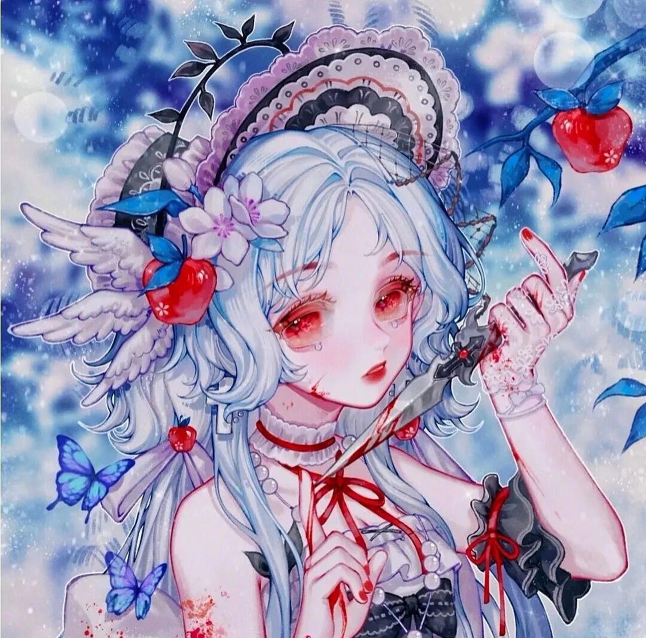 暗黑系可爱动漫女生头像,好看到想哭!