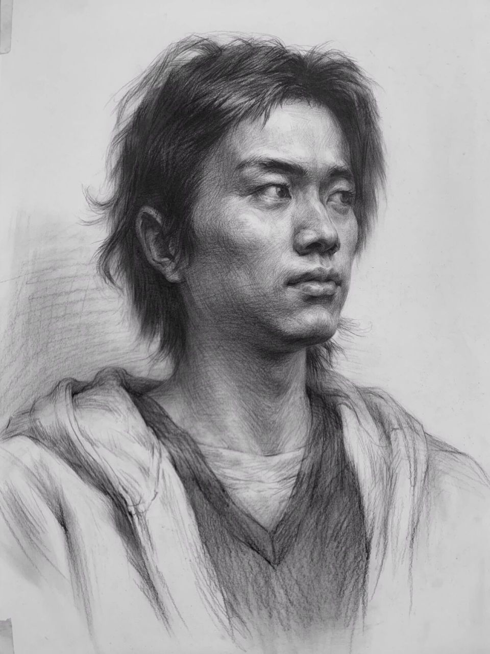 【9张素描头像范画】干货来了,值得收藏94 画人物头像时,要注意四感