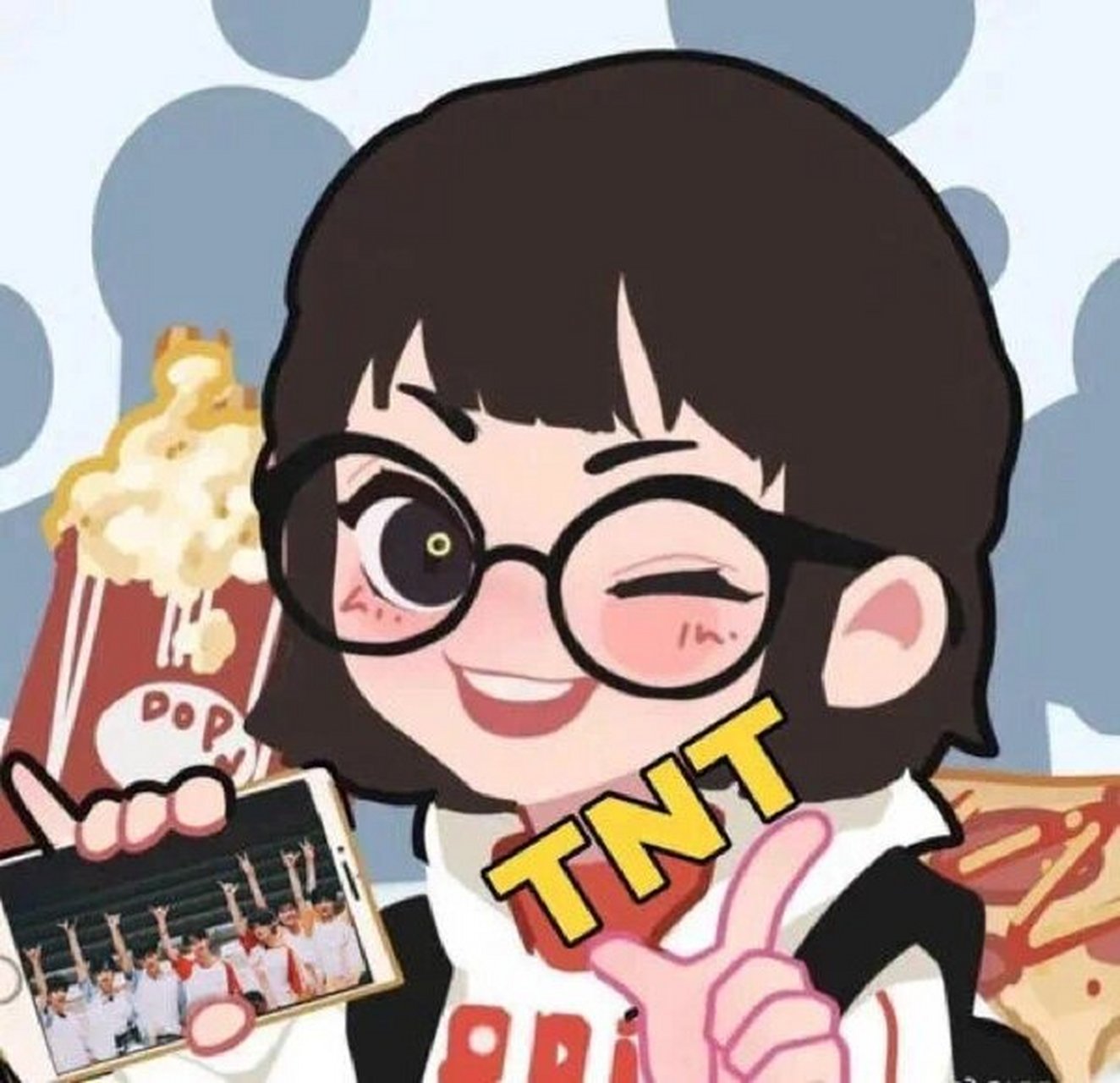 tnt爆米花专用头像可爱女生专用