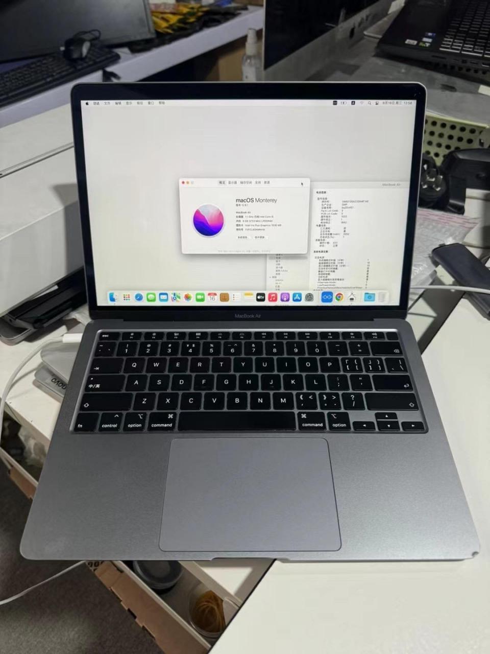 2020款13寸macbook air 型号a2179 配置i5 8g 256