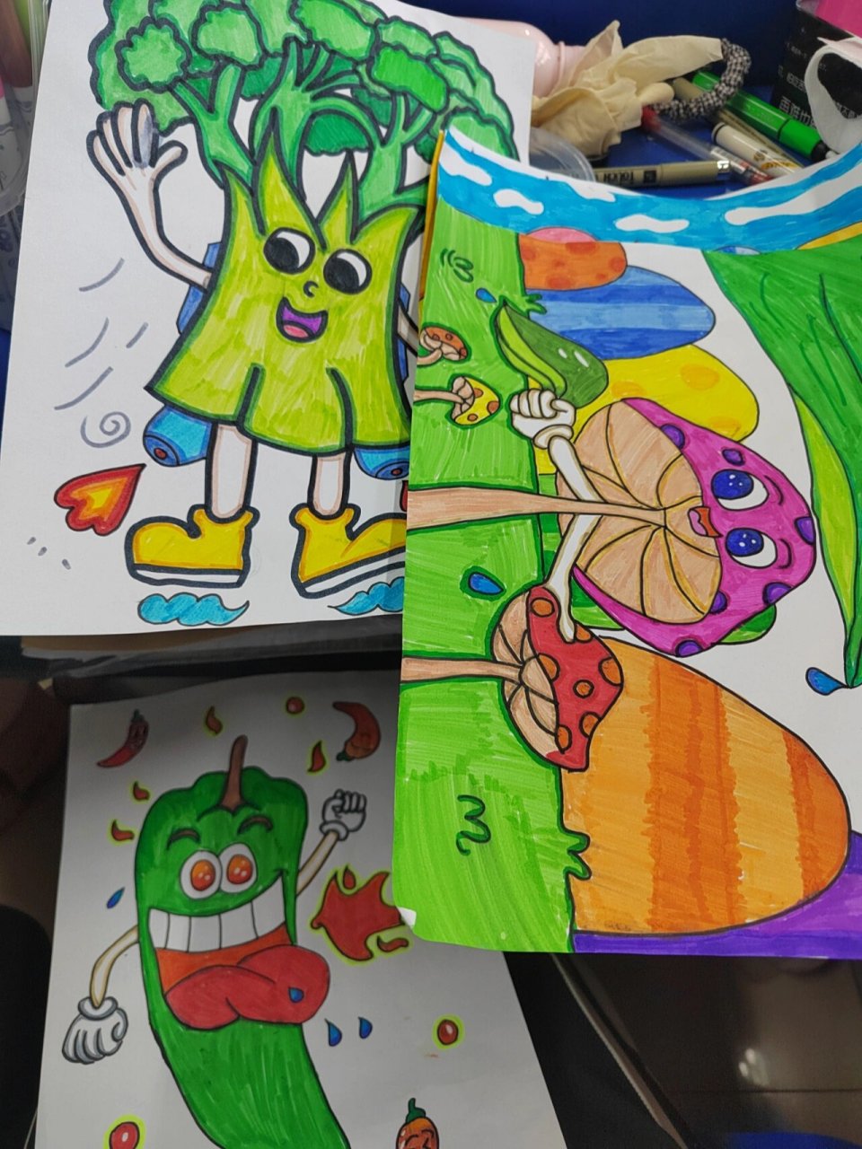 拟人化简笔画 在校画的