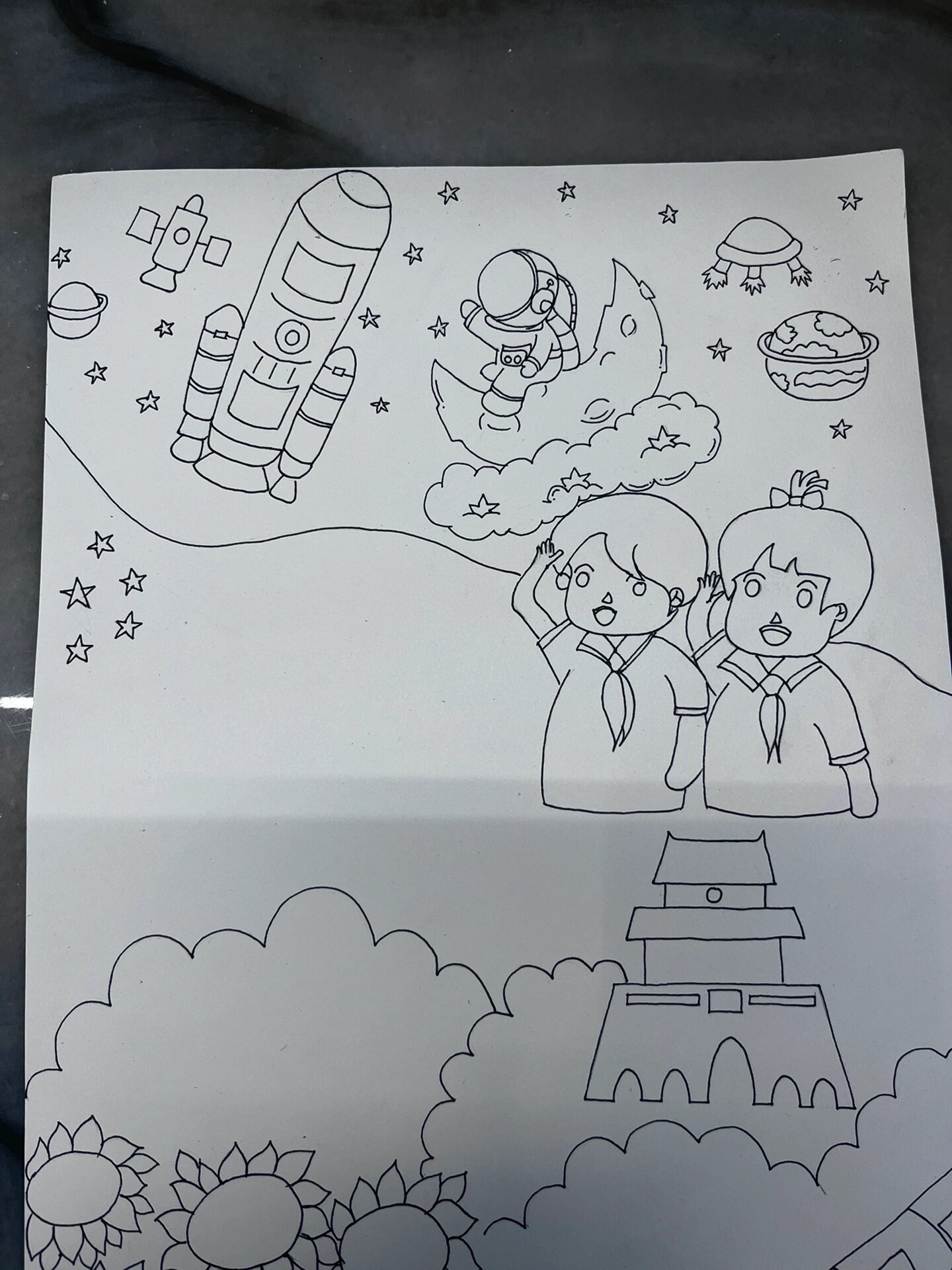 童心绘梦想 儿童水彩画