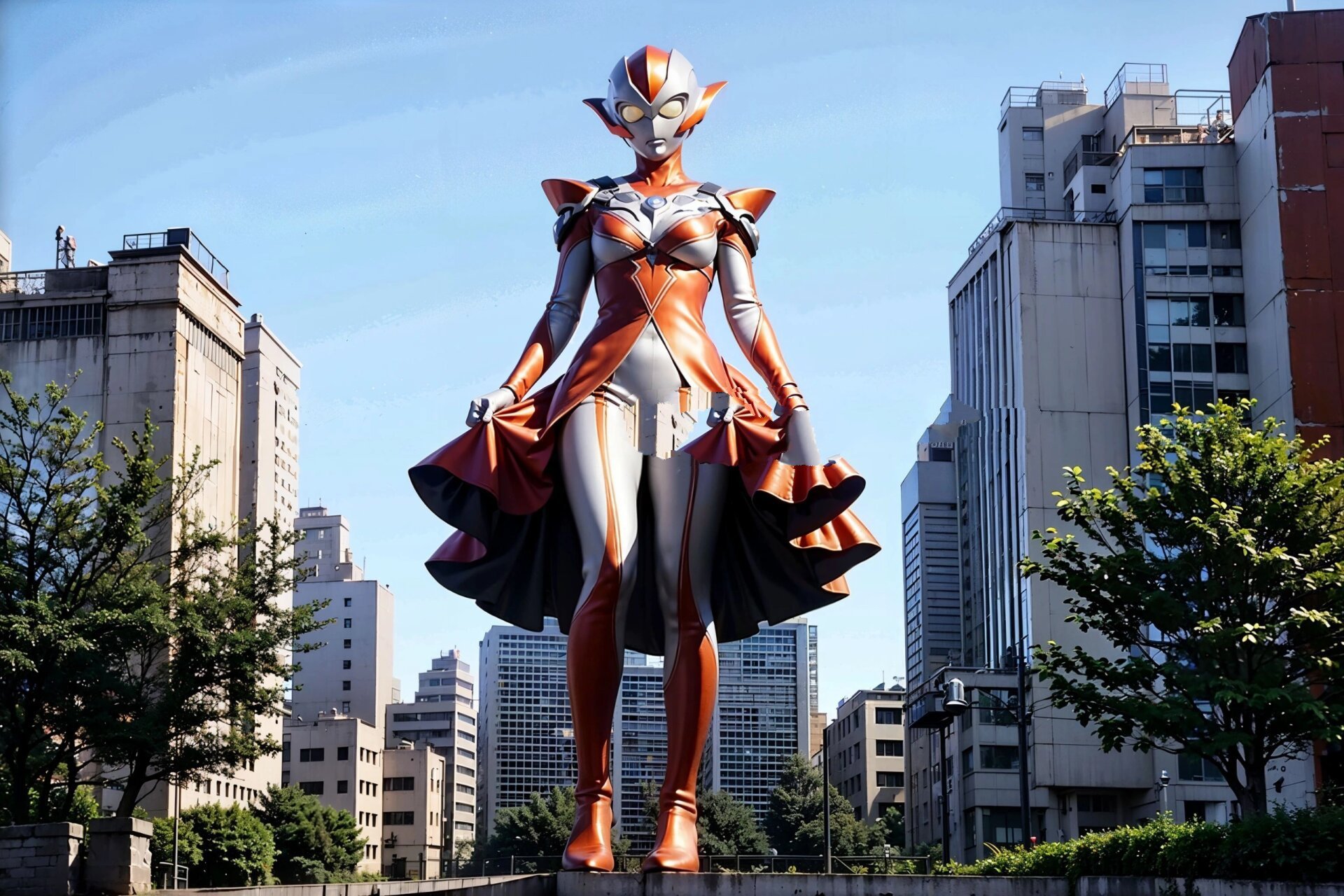 格丽乔奥特曼穿裙子见过没 是谁说要看格丽乔穿裙子的,快出来看_(:з