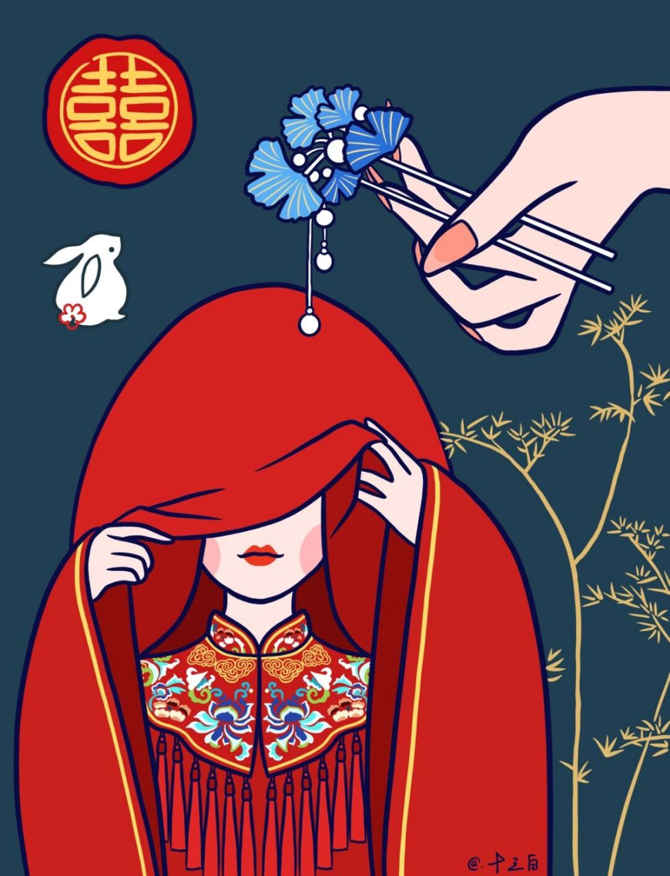 我是原创插画师# #手绘头像# #插画# #古风插画# #中国风