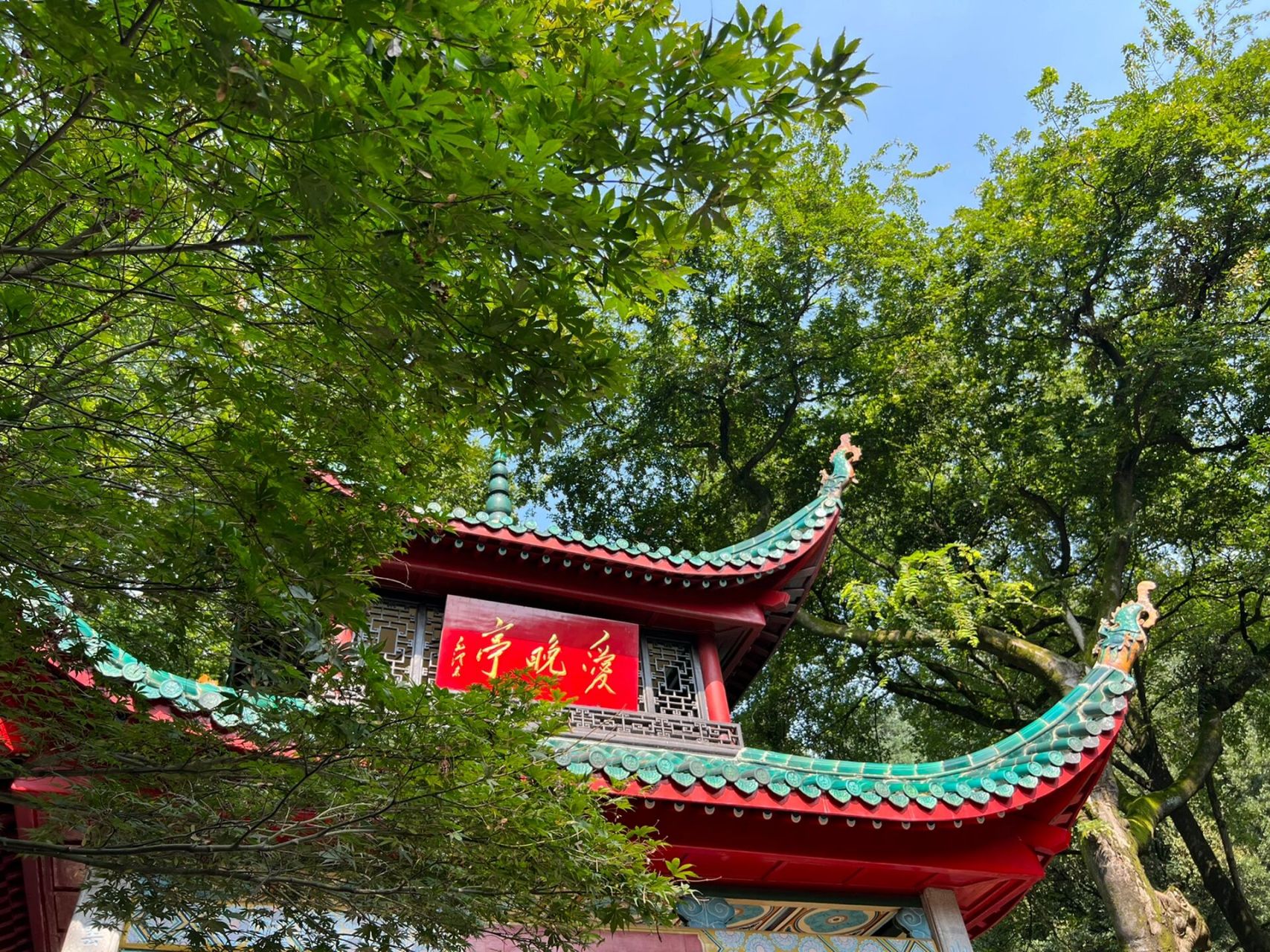 871593雕像左转是湖南大学-岳麓山南门-爱晚亭和岳麓书院 79