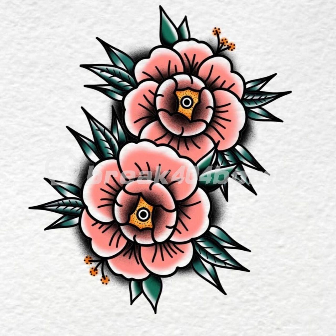 百搭好看的纹身,男女都合适oldschool纹身#我的纹身分享# #杭州纹身