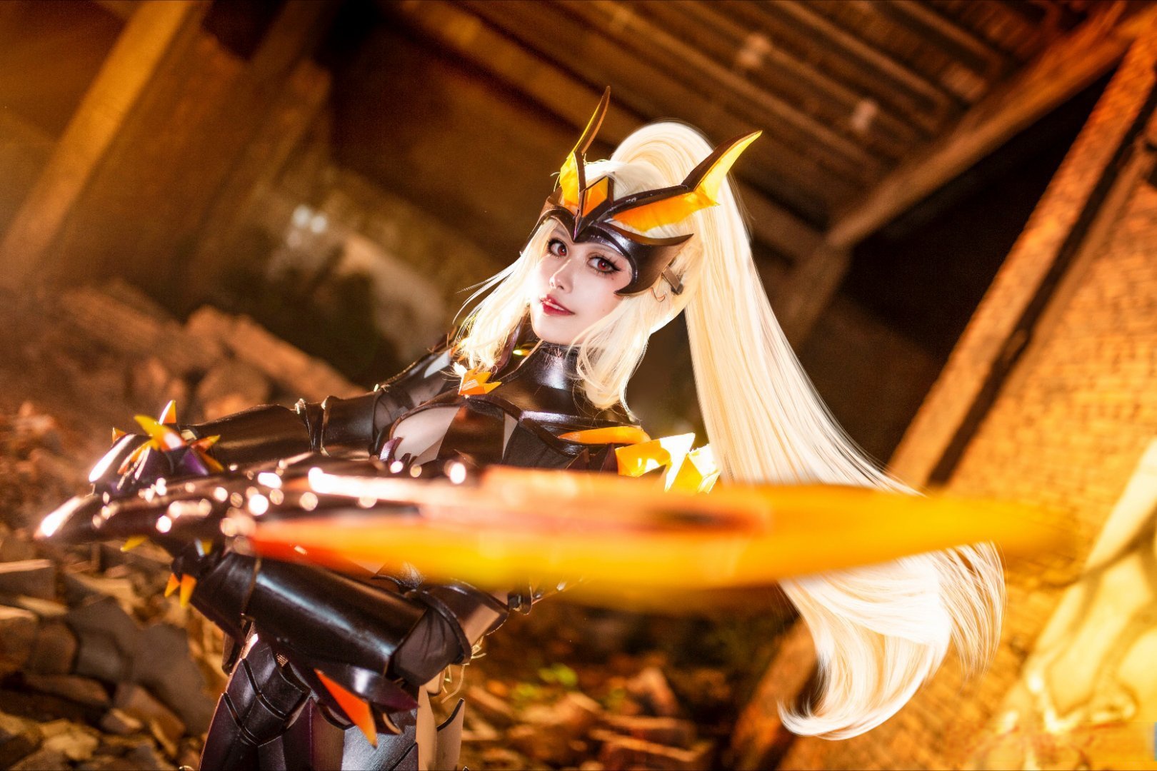 王者荣耀超话#cosplay#cos#花木兰##水晶猎龙者##花木兰水晶猎龙者