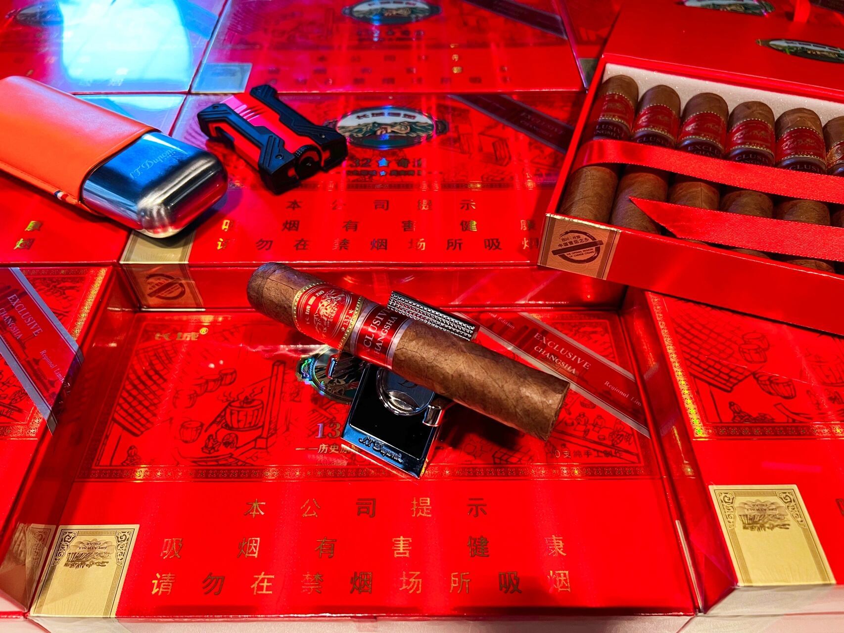 长城 132奇迹长沙地限雪茄     长城132奇迹长沙地限,满满的坚果咖啡