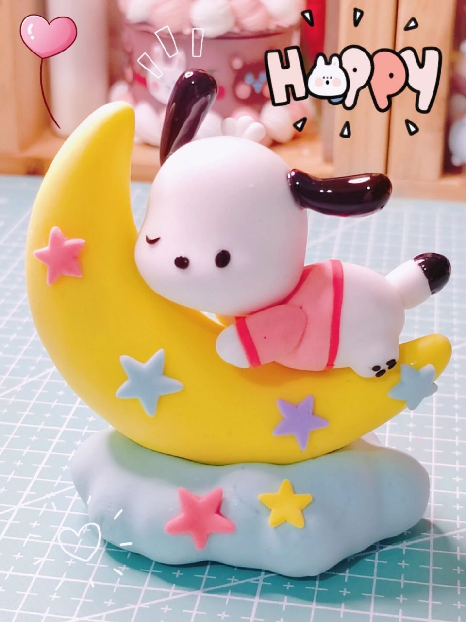 快来做帕恰狗啦～(粘土教程) 粘土制作三丽鸥帕恰狗盲盒,四舍五入是不